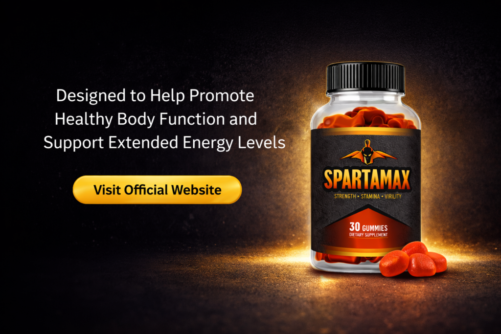 Spartamax male vitality gummies bottle – official website product image