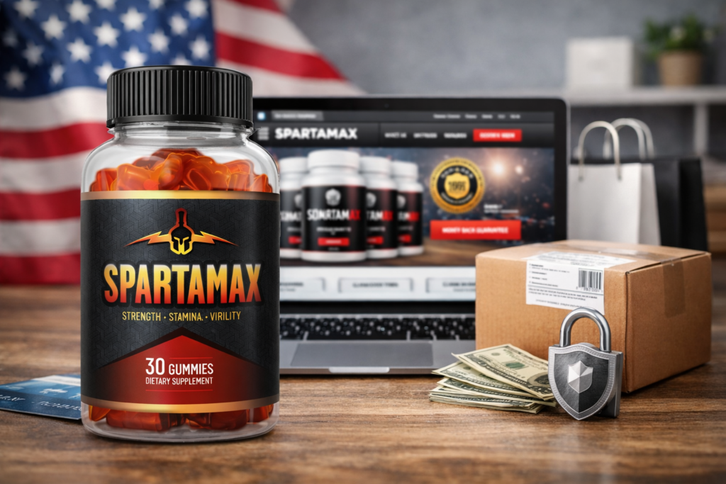 Authentic Spartamax dietary supplement bottle from the official website